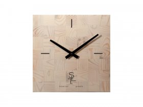 Часы настенные SLT 5196 CHESS WHITE WOOD в Ленске - lensk.mebel-nsk.ru | фото
