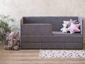 Диван-кровать Happy (темно-серый) в Ленске - lensk.mebel-nsk.ru | фото