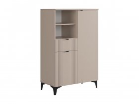 Комод 2 Рич (кашемир/фрапучино матовый/черный) в Ленске - lensk.mebel-nsk.ru | фото