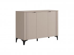 Комод 3 Рич (кашемир/фрапучино матовый/черный) в Ленске - lensk.mebel-nsk.ru | фото