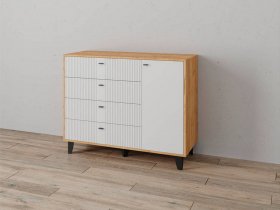 Комод «Катрин-13» (дуб крафт золотой/карбон фарфор) в Ленске - lensk.mebel-nsk.ru | фото