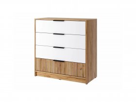 Комод КМ-001 Ивис (дуб крафт золотой/белый) в Ленске - lensk.mebel-nsk.ru | фото