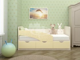 Кровать детская Бабочки 1,6 м в Ленске - lensk.mebel-nsk.ru | фото