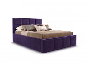 Кровать мягкая 1,6 Октавия стандарт, вар.3 в Ленске - lensk.mebel-nsk.ru | фото
