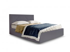 Кровать мягкая 1,6 Сиеста стандарт, вар.3 в Ленске - lensk.mebel-nsk.ru | фото