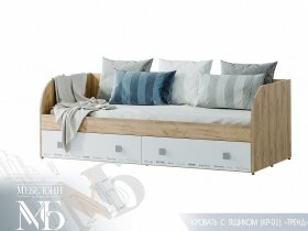 Кровать с ящиками Тренд КР-01 в Ленске - lensk.mebel-nsk.ru | фото