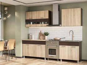 Кухонный гарнитур Босфор 2,0м (дуб сонома/венге) в Ленске - lensk.mebel-nsk.ru | фото