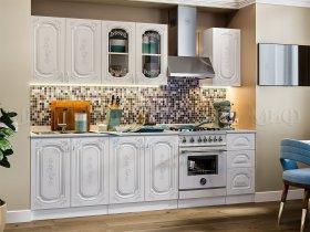 Кухонный гарнитур Лиза-2 (белый) в Ленске - lensk.mebel-nsk.ru | фото