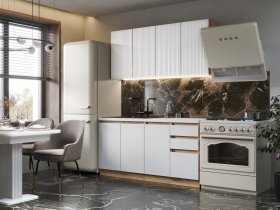 Кухонный гарнитур Ника 1,6 м (белый) в Ленске - lensk.mebel-nsk.ru | фото