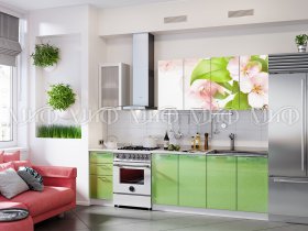 Кухонный гарнитур Яблоневый цвет в Ленске - lensk.mebel-nsk.ru | фото