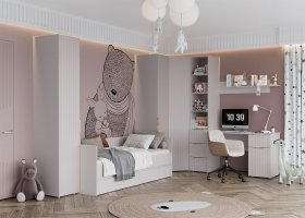 Модульная детская «Тефия» (тефия/софт сантьяго) в Ленске - lensk.mebel-nsk.ru | фото