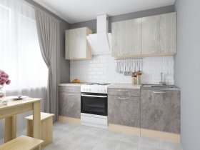Модульная кухня Йота (пикард/цемент) в Ленске - lensk.mebel-nsk.ru | фото