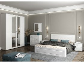 Модульная спальня Барселона (Хандис) в Ленске - lensk.mebel-nsk.ru | фото