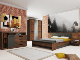 Модульная спальня Глазго в Ленске - lensk.mebel-nsk.ru | фото