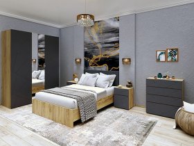 Модульная спальня Шерлок в Ленске - lensk.mebel-nsk.ru | фото