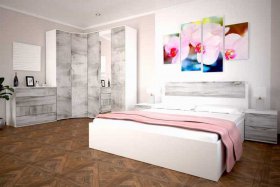 Модульная спальня Сорренто в Ленске - lensk.mebel-nsk.ru | фото