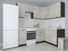 Модульная угловая кухня 1,4м*2,1м Лада (пикард) в Ленске - lensk.mebel-nsk.ru | фото
