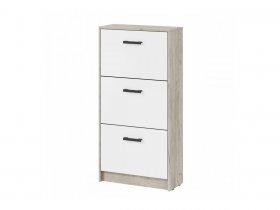 Обувница ОБ-3 Вега (дуб крафт серый/белый) в Ленске - lensk.mebel-nsk.ru | фото