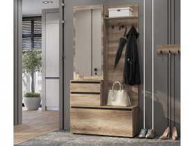 Прихожая ПР-04 Энигма (венге/дуб каньон) в Ленске - lensk.mebel-nsk.ru | фото