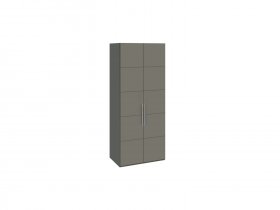 Шкаф для одежды с 2 дверями Наоми (джут/фон серый) СМ-208.07.03 в Ленске - lensk.mebel-nsk.ru | фото