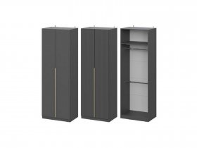 Шкаф ШК-75 Эккервуд (графит) в Ленске - lensk.mebel-nsk.ru | фото