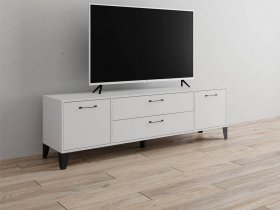 Тумба под ТВ Парус-13 (белый) в Ленске - lensk.mebel-nsk.ru | фото